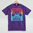 Game Over Class Of 2026 Shirt Students Last Day Graduation Mineral Wash Tshirts Mineral Purple