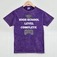 Gamer High School Graduation Shirt Video Gamer Tee Mineral Wash Tshirts Mineral Purple