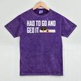 GED Graduation For Him Her Women Men GED Graduate Mineral Wash Tshirts Mineral Purple