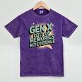 Gen X Lots Of Memories No Evidence Nostalgia Throwback Quote Mineral Wash Tshirts Mineral Purple