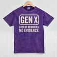 Gen X Lots Of Memories No Evidence Retro Nostalgia Mineral Wash Tshirts Mineral Purple Gen X Lots Of Memories No Evidence Retro Nostalgia Mineral Wash Tshirts Mineral Purple