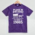 Gentle Nostalgia Plea Please Be Patient I'm From The 1900s Premium Mineral Wash Tshirts Mineral Purple