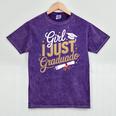 Girl I Just Graduated Spanish Grad Girls Graduation Mineral Wash Tshirts Mineral Purple