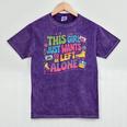 This Girl Just Wants To Be Left Alone Retro Nostalgia Mineral Wash Tshirts Mineral Purple