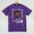 Girl Magic Graduate Kindergarten Graduation 2023 Mineral Wash Tshirts Mineral Purple