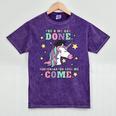 Girls Pre-K Graduation Magical Unicorn Mineral Wash Tshirts Mineral Purple
