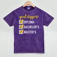 Goal Digger Inspirational Quotes Master's Degree Graduation Mineral Wash Tshirts Mineral Purple