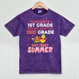 Goodbye 1st Grade Graduation To 2nd Grade Hello Summer Mineral Wash Tshirts Mineral Purple
