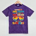 Goodbye 2nd Grade Graduation To 3rd Grade Hello Summer Kids Mineral Wash Tshirts Mineral Purple