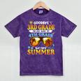 Goodbye 3rd Grade Graduation To 4th Grade First Summer Beach Mineral Wash Tshirts Mineral Purple