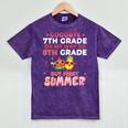 Goodbye 7th Grade Graduation To 8th Grade Hello Summer Mineral Wash Tshirts Mineral Purple