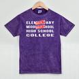 Goodbye 8th Grade Graduate Middle School Graduation Mineral Wash Tshirts Mineral Purple