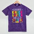 Goodbye Kinder Garten Hello 1st Grade Graduation 2024 Mineral Wash Tshirts Mineral Purple