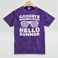 Goodbye Kindergarten Hello Summer Shirt Boy Girl Graduation Mineral Wash Tshirts Mineral Purple