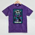 Gothic Girl Tarot Card Introverted Reader And Reading Mineral Wash Tshirts Mineral Purple