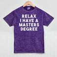 Grad School Graduation For Him Her Masters Degree Mineral Wash Tshirts Mineral Purple