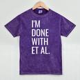 Grad Student Dissertation Thesis PhD Graduation Mineral Wash Tshirts Mineral Purple