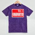 Graduate Class Of 2025 Senior Graduation End Of School Year Mineral Wash Tshirts Mineral Purple