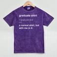 Graduate Graduation Graduated Graduating T-Shirt Mineral Wash Tshirts Mineral Purple