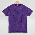 Graduate Heart Shirt Graduation Mineral Wash Tshirts Mineral Purple