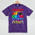 I Graduated From 1st Grade Graduation Matching Student Mineral Wash Tshirts Mineral Purple