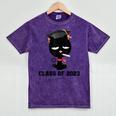 I Graduated Class Of2023 Cat Graduation Mineral Wash Tshirts Mineral Purple