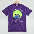 I Graduated Can I Go Back To Bed Now Cat Graduation For Men Women Girls Kids Mineral Wash Tshirts Mineral Purple