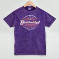 I Graduated Can I Go Back To Bed Now Cool Graduation Mineral Wash Tshirts Mineral Purple