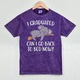 I Graduated Can I Go Back To Bed Now Koala Bear Graduation Mineral Wash Tshirts Mineral Purple
