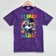 Graduation 1st Grade Unicorn Nailed It Girls Grad Magical Mineral Wash Tshirts Mineral Purple