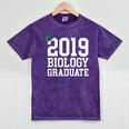 Graduation 2019 Biology Tshirt For Science Graduate Mineral Wash Tshirts Mineral Purple