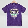 Graduation 2019 TShirt Proud Sister Of A Senior Mineral Wash Tshirts Mineral Purple