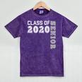 Graduation 2020 Class Of 2020 Senior Mineral Wash Tshirts Mineral Purple