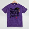 Graduation 2025 Senior 2025 Class Of 2025 Graduate Mineral Wash Tshirts Mineral Purple