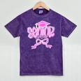 Graduation 2026 Senior 2026 Class Of 2026 Coquette Pink Girl Mineral Wash Tshirts Mineral Purple