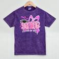 Graduation 2027 Senior 2027 Class Of 2027 Coquette Pink Girl Mineral Wash Tshirts Mineral Purple