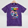 Graduation 2nd Grade Unicorn Roller Skate Girls Grad Mineral Wash Tshirts Mineral Purple