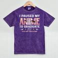 Graduation 5th 6th 8th Grade Class 2023 Anime Graduate Girls Mineral Wash Tshirts Mineral Purple