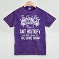 Graduation Art History Major Mineral Wash Tshirts Mineral Purple