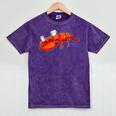 Graduation Bachelor Master Doctor PhD Study School Lobster Mineral Wash Tshirts Mineral Purple