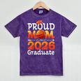 Graduation Basketball Retro Proud Mom Of A 2026 Graduate Mineral Wash Tshirts Mineral Purple