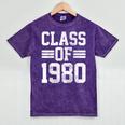 Graduation Class 1980 Mineral Wash Tshirts Mineral Purple
