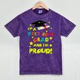 Graduation Class 2018 Cap Gown Shirt Preschool Grad Proud Mineral Wash Tshirts Mineral Purple