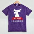 Graduation Class 2018 Dabbing College Grad Shirt Mineral Wash Tshirts Mineral Purple