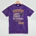 Graduation Class Of 2026 My Last First Day Of School Senior Mineral Wash Tshirts Mineral Purple