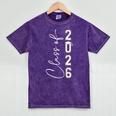 Graduation Class Of 2026 Mineral Wash Tshirts Mineral Purple