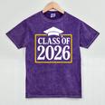 Graduation Class Of 2026 Senior 2026 Mineral Wash Tshirts Mineral Purple