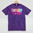 Graduation Class Of 2026 Senior Pink Coquette Bow 2026 Grade Mineral Wash Tshirts Mineral Purple