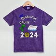 Graduation Cruise 2024 Ship Boat Vacation Summer Vacation Men Women Kids Mineral Wash Tshirts Mineral Purple
