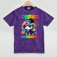 Graduation I Crushed Kindergarten Unicorn Girls Grad Magical Mineral Wash Tshirts Mineral Purple